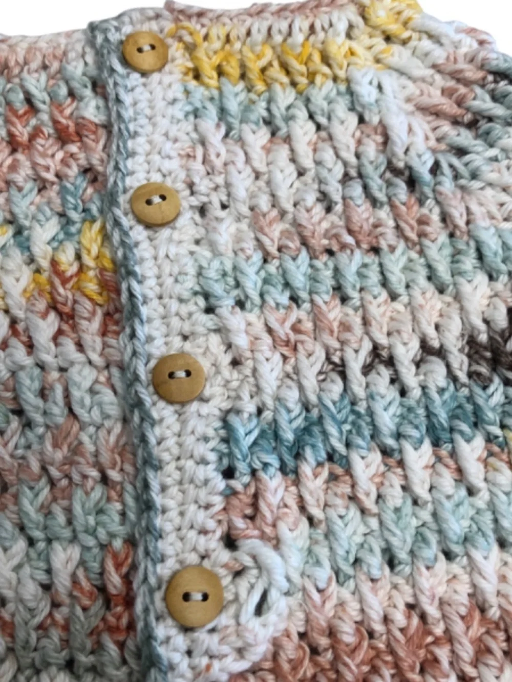 Newborn Baby Romper Gift Set with Beanie & Crochet Wooden Ring 0-3 Months